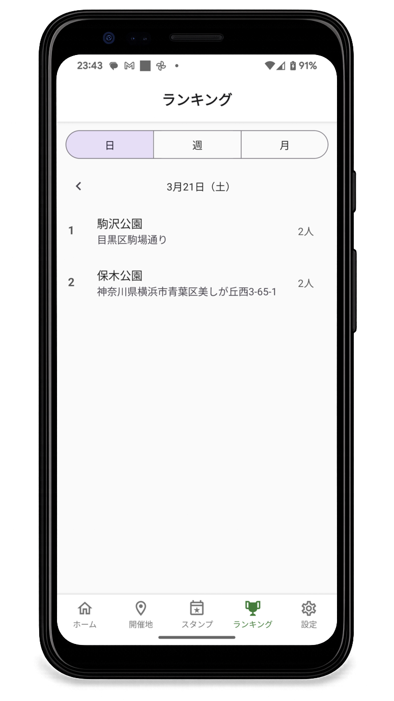 ランキング画面